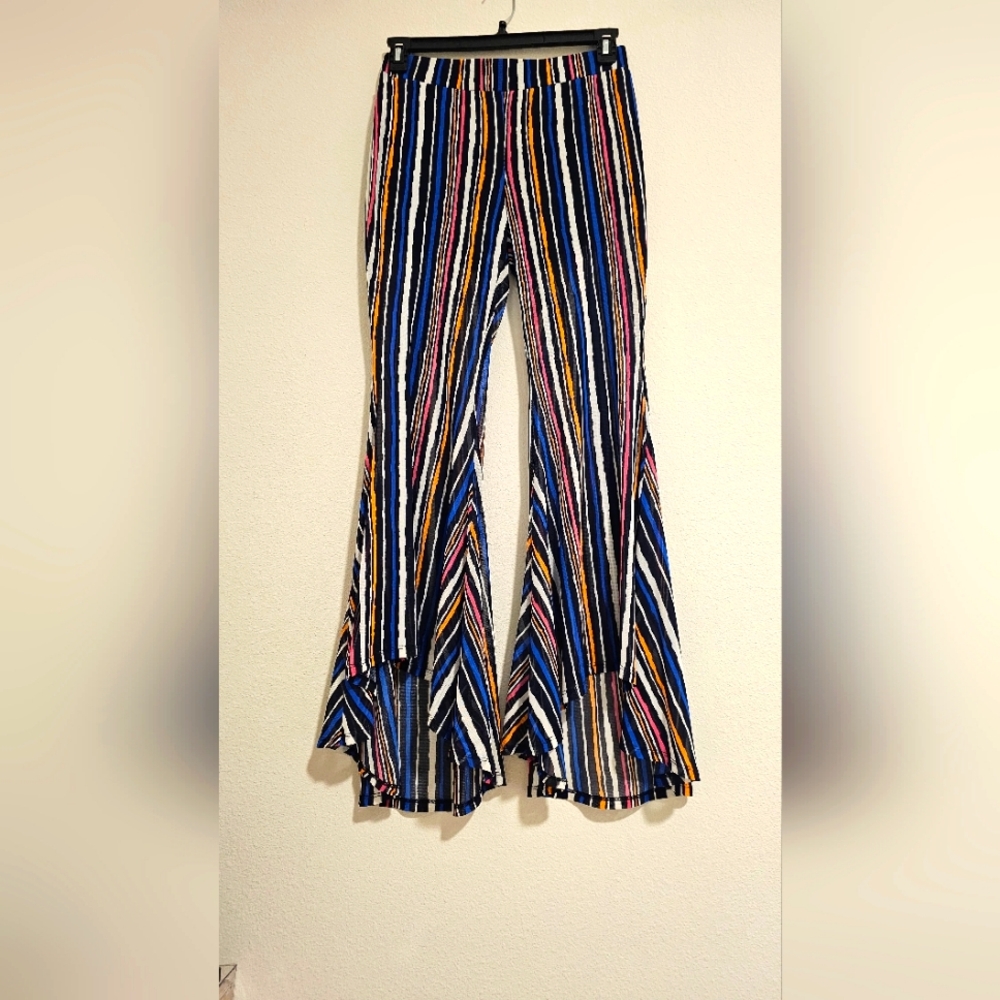 Striped Multicolor Flared Pants